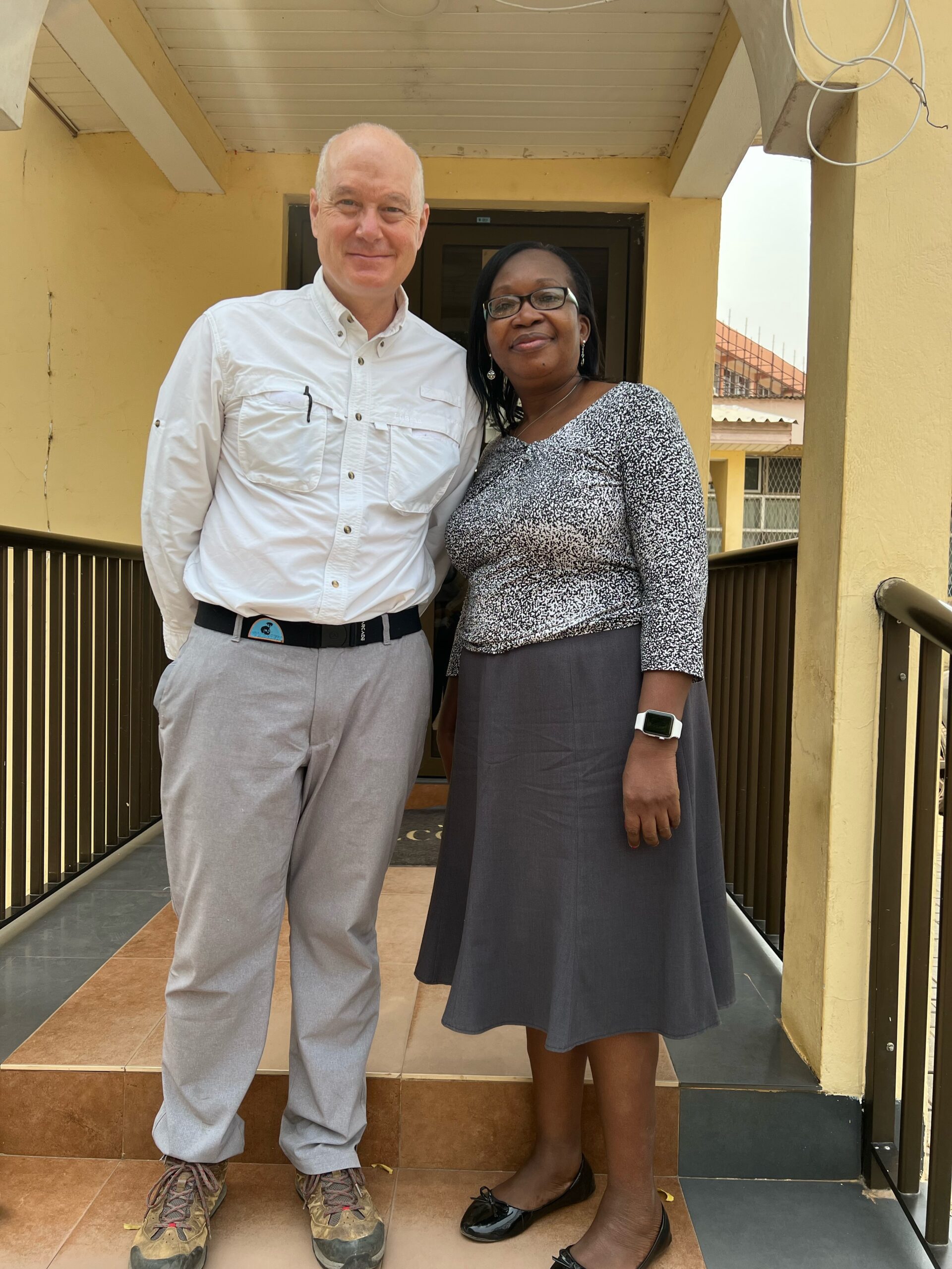 Dr. Griffin and friend and colleague Dr. Margaret Laherty at the University of Ghana Medical School
