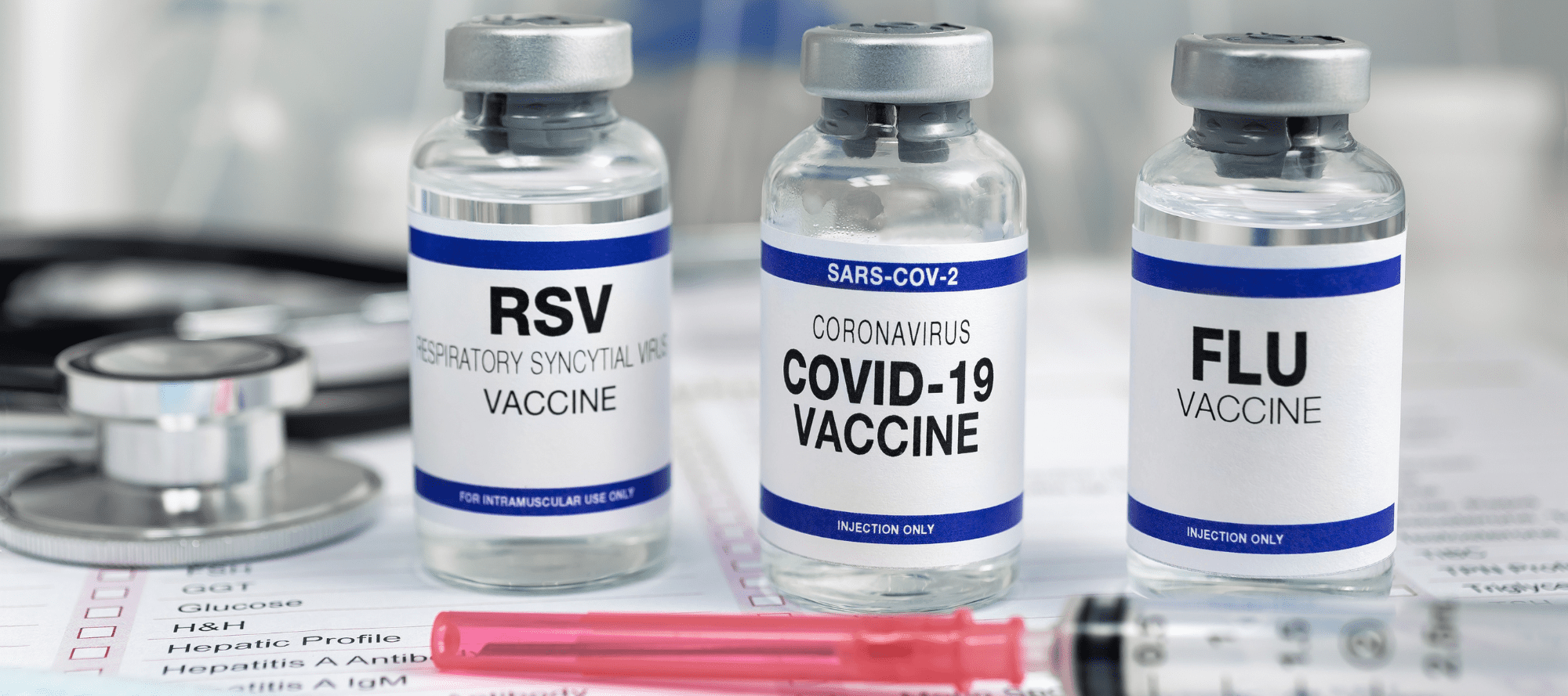 RSV, COVID-19 and Flu Vaccines in Vials